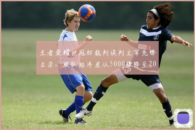 王者荣耀世冠杯裁判误判主宰先锋击杀，狼队经济差从5000骤降至2000